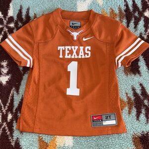 Nike Kids Texas Longhorns Orange #1 Football Jersey NEW NO TAGS